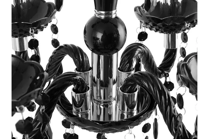 Kalang Ljuskrona 50 cm - Svart - Belysning & el - Inomhusbelysning & lampor - Taklampa & takbelysning - Kristallkrona & takkrona