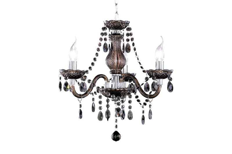 Luster Ljuskrona 3L E14 svart, Svart