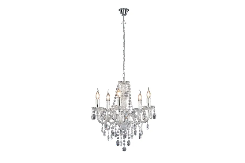 Luster Ljuskrona 5L E14 transparent, Transparent