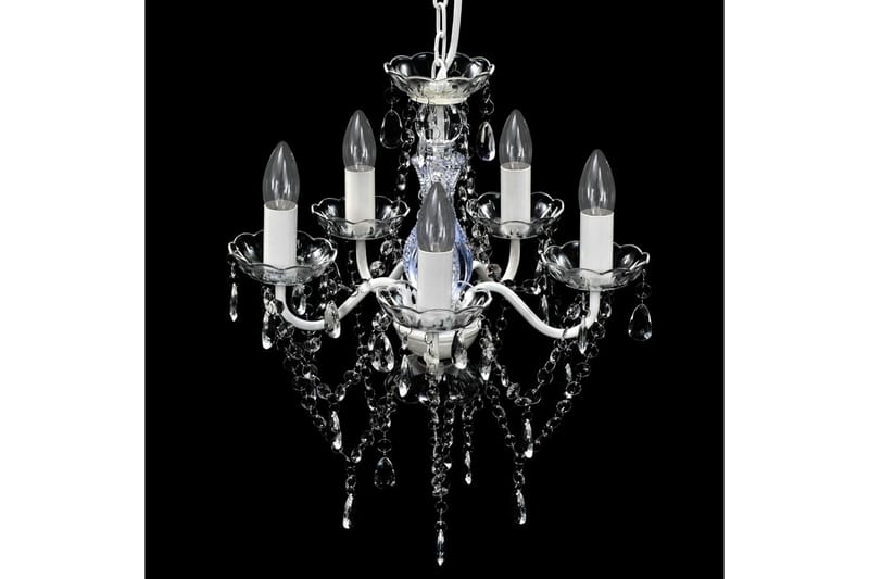 Takkrona 5 glödlampor genomskinlig - Transparent - Belysning & el - Inomhusbelysning & lampor - Taklampa & takbelysning - Kristallkrona & takkrona