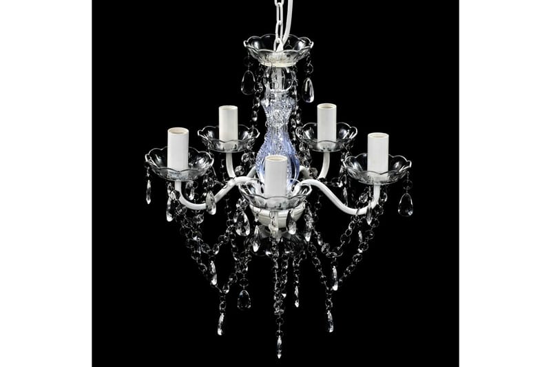 Takkrona 5 glödlampor genomskinlig - Transparent - Belysning & el - Inomhusbelysning & lampor - Taklampa & takbelysning - Kristallkrona & takkrona