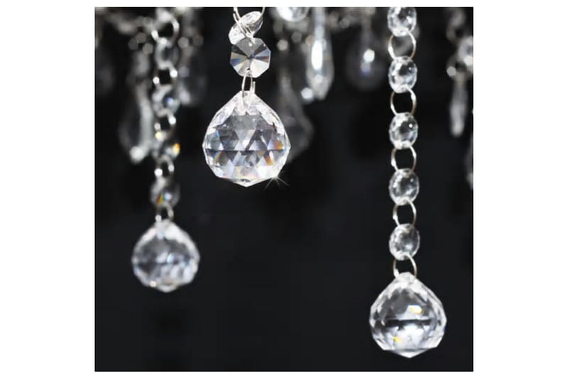 Takkrona med 2300 kristaller vit - Vit - Vardagsrumslampa - Kristallkrona & takkrona - Sovrumslampa