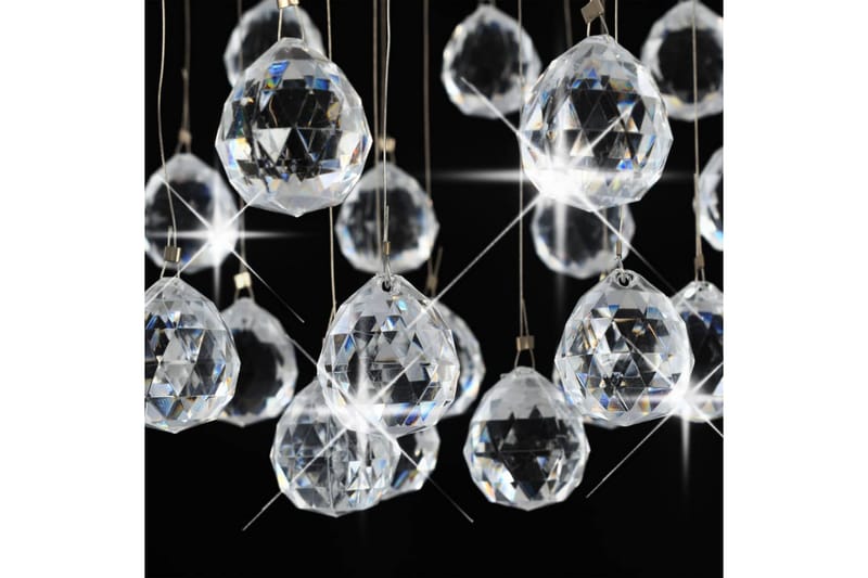Taklampa med kristallpärlor silver sfär 3xG9-lampor - Silver - Belysning & el - Inomhusbelysning & lampor - Taklampa & takbelysning - Kristallkrona & takkrona