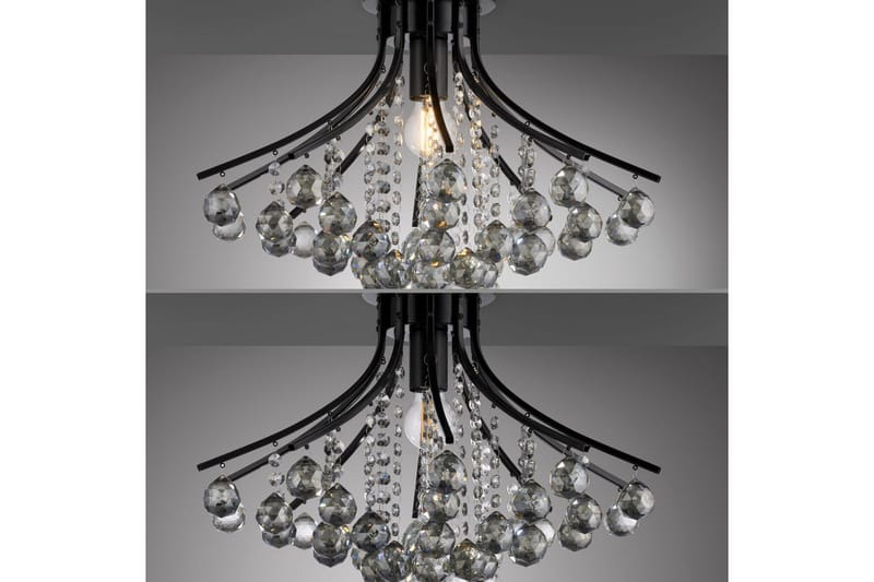 Kulunka Just Light Krona - Black - Belysning & el - Inomhusbelysning & lampor - Taklampa & takbelysning - Kristallkrona & takkrona