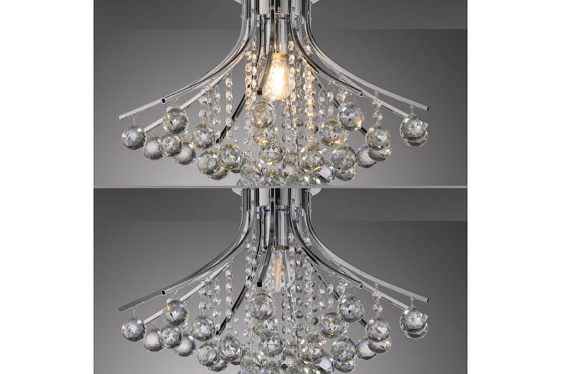 Kulunka Just Light Krona - Chrome - Belysning & el - Inomhusbelysning & lampor - Taklampa & takbelysning - Kristallkrona & takkrona