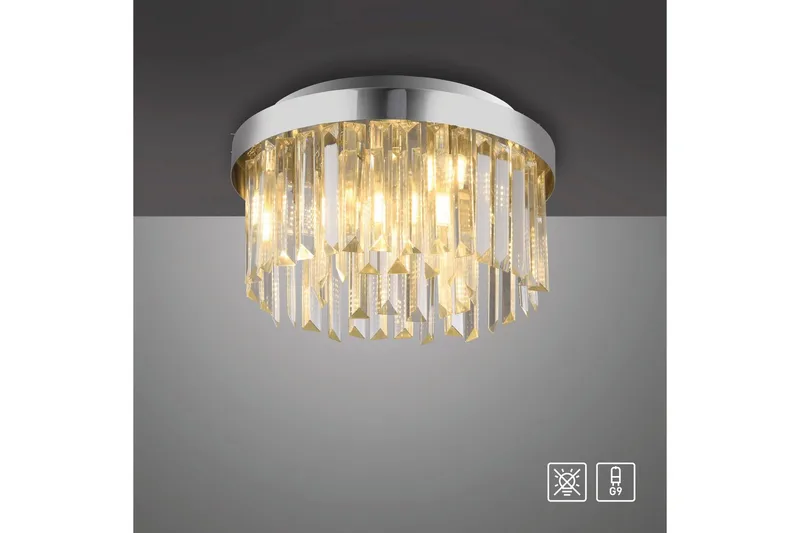 Kulunka Just Light Krona - Chrome - Belysning & el - Inomhusbelysning & lampor - Taklampa & takbelysning - Kristallkrona & takkrona