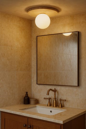 Kummer Taklampa - Beige Och Vit - Belysning & el - Inomhusbelysning & lampor - Taklampa & takbelysning - Kristallkrona & takkrona