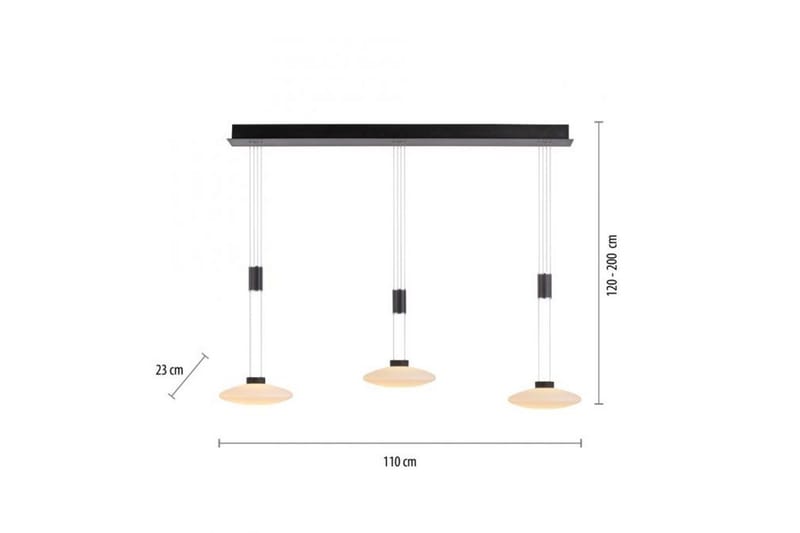 Lautada Paul Neuhaus Taklampa - Black - Belysning & el - Inomhusbelysning & lampor - Taklampa & takbelysning - Pendellampor & hänglampor