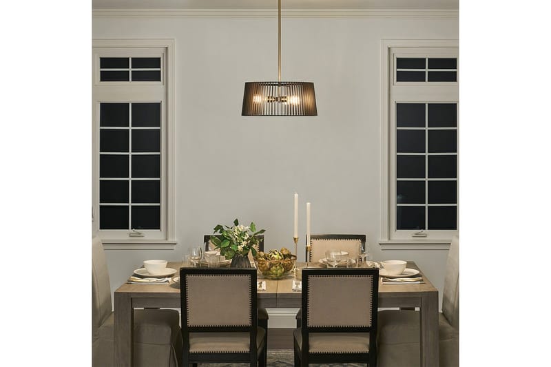 Linara Kichler Taklampa - Black||Brass - Belysning & el - Inomhusbelysning & lampor - Taklampa & takbelysning - Pendellampor & hänglampor