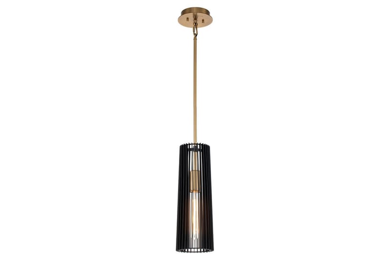 Linara Kichler Taklampa, Black||Brass