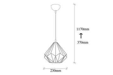 Ljuskrona Almasi Single Svart - Svart - Belysning & el - Inomhusbelysning & lampor - Taklampa & takbelysning - Pendellampor & hänglampor