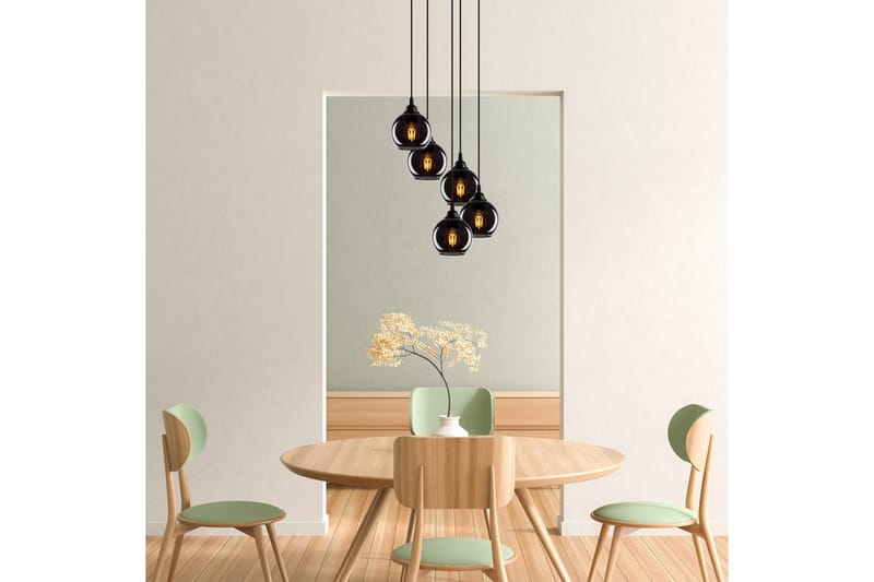 Ljuskrona Balra Rök - Mörkgrå - Belysning & el - Inomhusbelysning & lampor - Taklampa & takbelysning - Pendellampor & hänglampor