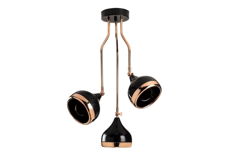Ljuskrona Beloulfield Svart / Koppar, Koppar/Svart