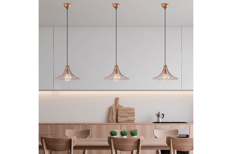 Ljuskrona Benros Koppar - Koppar - Belysning & el - Inomhusbelysning & lampor - Taklampa & takbelysning - Pendellampor & hänglampor