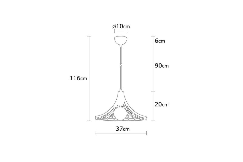 Ljuskrona Benros Koppar - Koppar - Belysning & el - Inomhusbelysning & lampor - Taklampa & takbelysning - Pendellampor & hänglampor