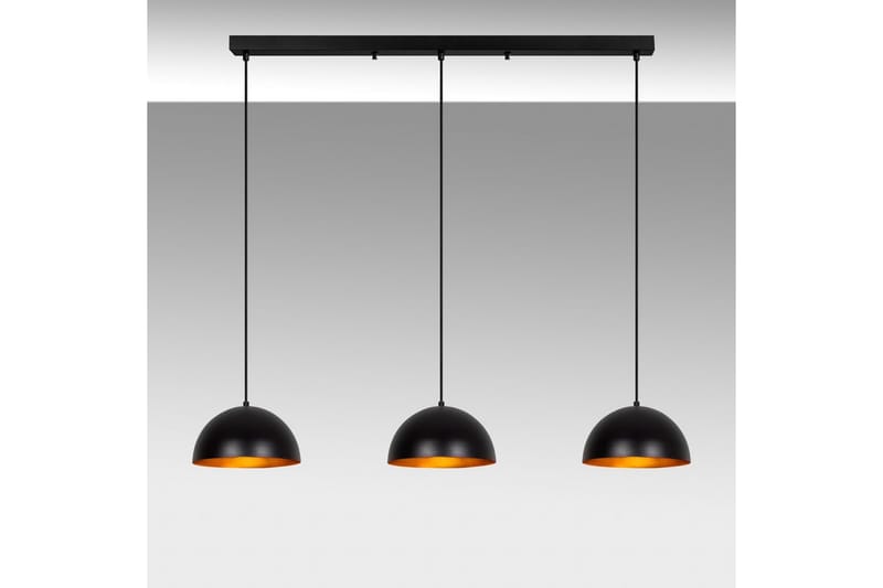 Ljuskrona Brena Svart Tre Uttag - 140 x 30 x 111 cm - Belysning & el - Inomhusbelysning & lampor - Taklampa & takbelysning - Pendellampor & hänglampor
