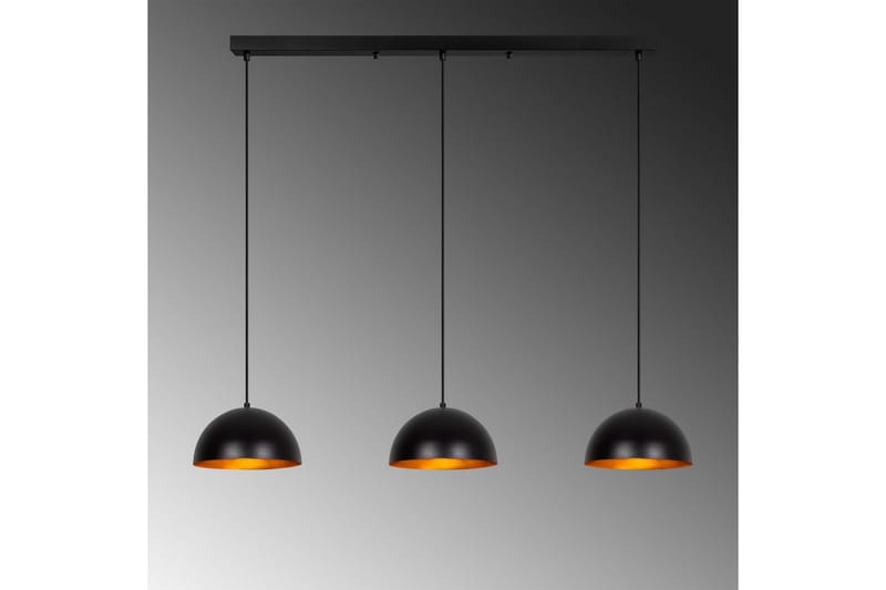 Ljuskrona Brena Svart Tre Uttag - 140 x 30 x 111 cm - Belysning & el - Inomhusbelysning & lampor - Taklampa & takbelysning - Pendellampor & hänglampor