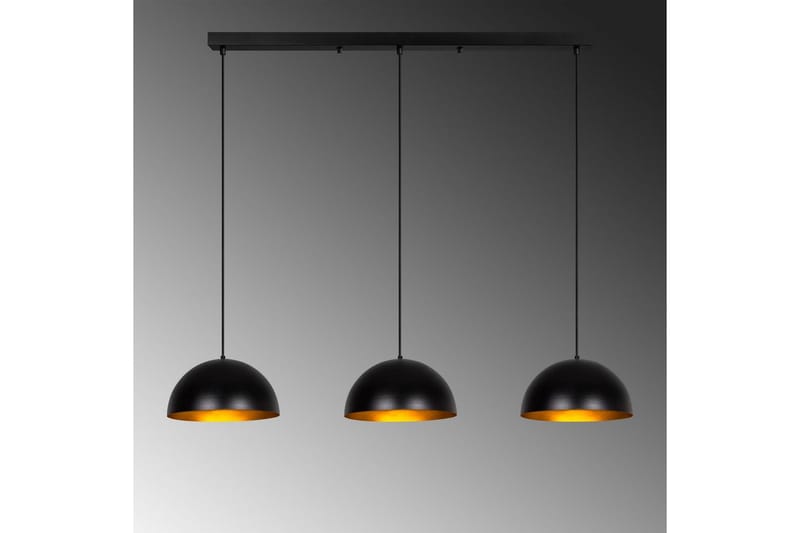 Ljuskrona Brena Svart Tre Uttag - 145 x 40 x 116 cm - Belysning & el - Inomhusbelysning & lampor - Taklampa & takbelysning - Pendellampor & hänglampor