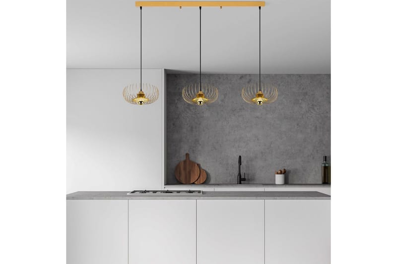Ljuskrona Dorinburg Rany - Guld - Belysning & el - Inomhusbelysning & lampor - Taklampa & takbelysning - Pendellampor & hänglampor