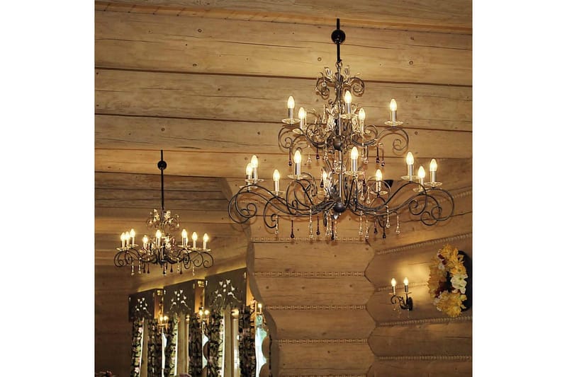 Ljuskrona Elstead Lighting Amarilli 1250x1250x990 mm - 1250x1250x990 mm - Belysning & el - Inomhusbelysning & lampor - Taklampa & takbelysning - Kristallkrona & takkrona