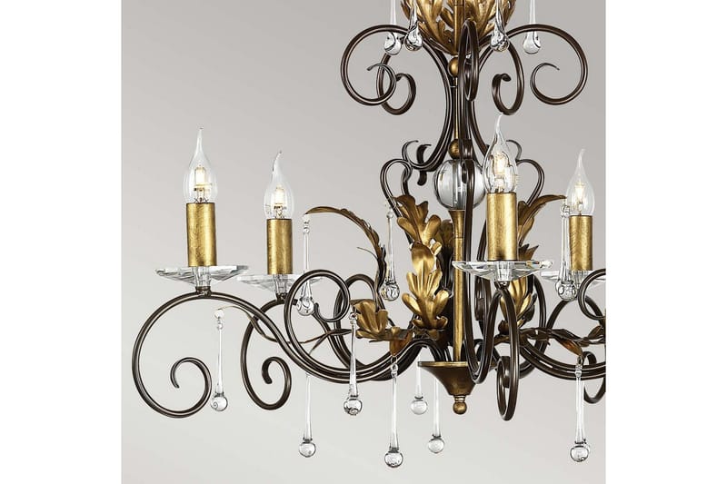 Ljuskrona Elstead Lighting Amarilli 730x590x730 mm - 730x590x730 mm - Belysning & el - Inomhusbelysning & lampor - Taklampa & takbelysning - Kristallkrona & takkrona