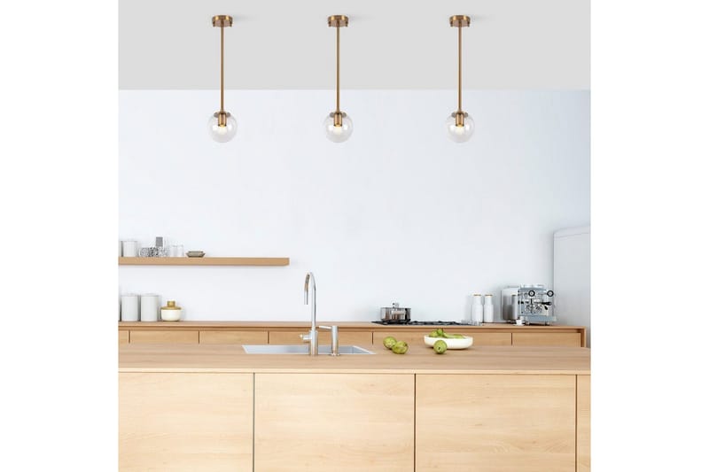 Ljuskrona Elzar Lång Vintage Transparent - Vintage Transparent - Belysning & el - Inomhusbelysning & lampor - Taklampa & takbelysning - Pendellampor & hänglampor