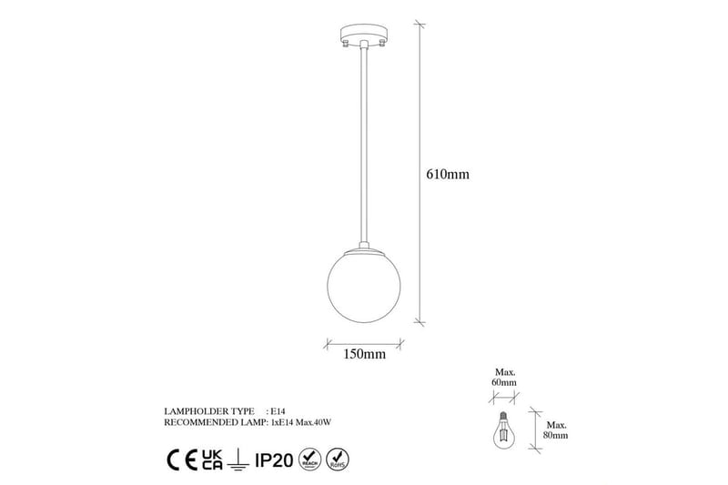 Ljuskrona Elzar Lång Vintage Transparent - Vintage Transparent - Belysning & el - Inomhusbelysning & lampor - Taklampa & takbelysning - Pendellampor & hänglampor