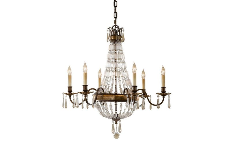 Ljuskrona Feiss Bellini 676x689x676 mm - 676x689x676 mm - Belysning & el - Inomhusbelysning & lampor - Taklampa & takbelysning - Kristallkrona & takkrona