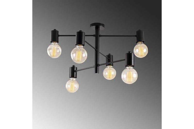Ljuskrona Hexaia Ner Svart - Svart - Belysning & el - Inomhusbelysning & lampor - Taklampa & takbelysning - Pendellampor & hänglampor