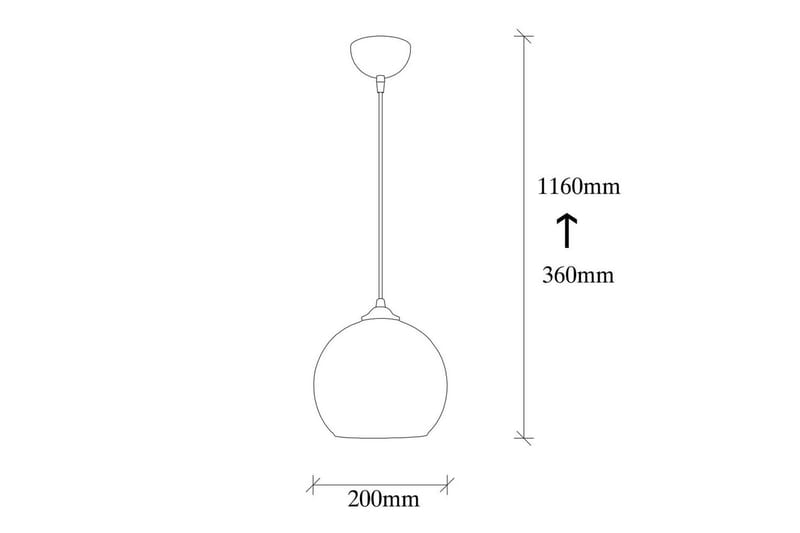 Ljuskrona Jebax Enkelt Svart / Honung - Svart - Belysning & el - Inomhusbelysning & lampor - Taklampa & takbelysning - Pendellampor & hänglampor