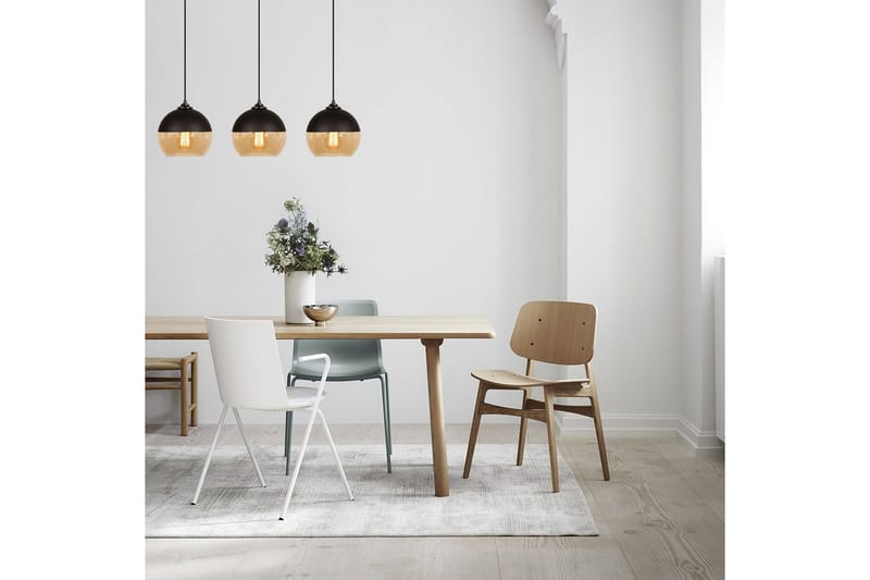 Ljuskrona Jebax Tre Svart / Honung - Guld/Svart - Belysning & el - Inomhusbelysning & lampor - Taklampa & takbelysning - Pendellampor & hänglampor