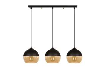 Ljuskrona Jebax Tre Svart / Honung - Guld/Svart - Belysning & el - Inomhusbelysning & lampor - Taklampa & takbelysning - Pendellampor & hänglampor