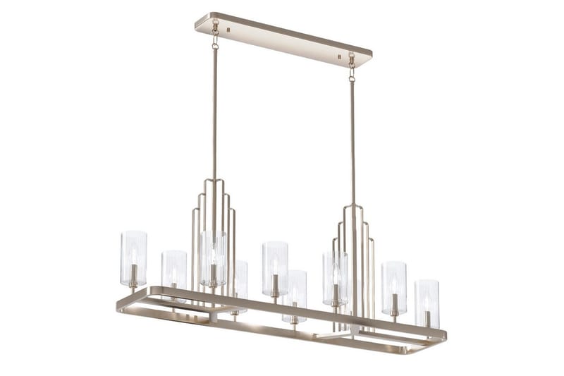 Ljuskrona Kichler Kimrose 1137x449x325 mm, Polerad Nickel - 1137x449x325 mm, Polerad Nickel - Belysning & el - Inomhusbelysning & lampor - Taklampa & takbelysning - Kristallkrona & takkrona