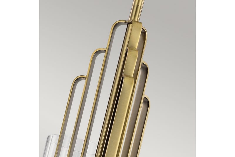 Ljuskrona Kichler Kimrose 374x459 mm, Borstad naturlig mässing - 374x459 mm, Borstad naturlig mässing - Belysning & el - Inomhusbelysning & lampor - Taklampa & takbelysning - Kristallkrona & takkrona