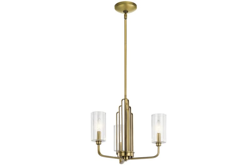 Ljuskrona Kichler Kimrose 374x459 mm, Borstad naturlig mässing, 374x459 mm, Borstad naturlig mässing