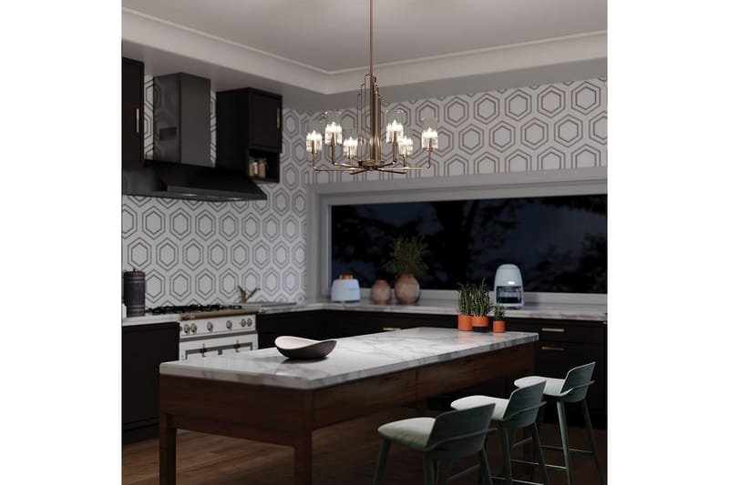 Ljuskrona Kichler Kimrose 526x686 mm, Polerad Nickel - 526x686 mm, Polerad Nickel - Belysning & el - Inomhusbelysning & lampor - Taklampa & takbelysning - Kristallkrona & takkrona
