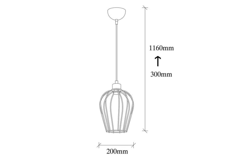 Ljuskrona Majrulali Black Enkeluttag - Enkeluttag - Belysning & el - Inomhusbelysning & lampor - Taklampa & takbelysning - Pendellampor & hänglampor