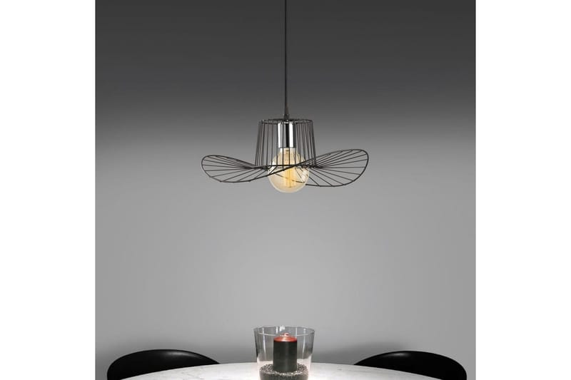 Ljuskrona Majrulato Black - Diameter: 38 cm - Belysning & el - Inomhusbelysning & lampor - Taklampa & takbelysning - Pendellampor & hänglampor