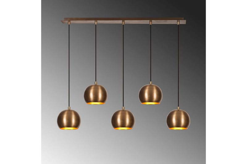 Ljuskrona Rantesh Fem Vintage - Guld - Belysning & el - Inomhusbelysning & lampor - Taklampa & takbelysning - Pendellampor & hänglampor