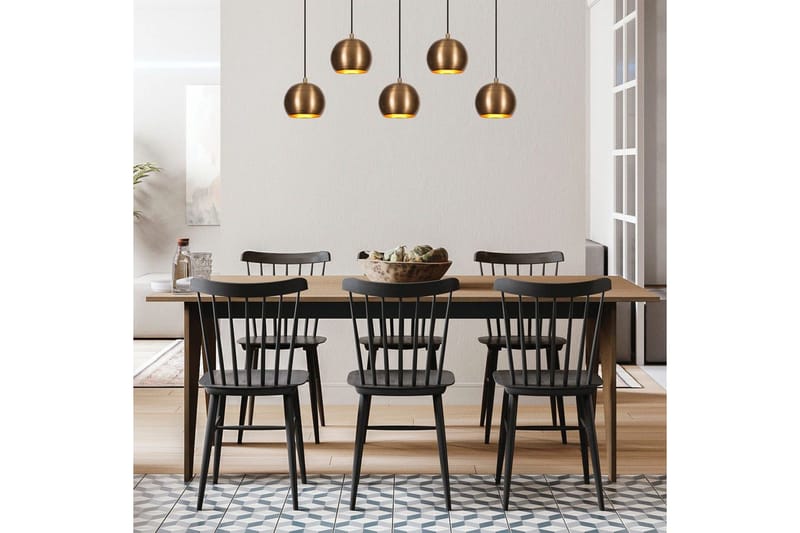 Ljuskrona Rantesh Fem Vintage - Guld - Belysning & el - Inomhusbelysning & lampor - Taklampa & takbelysning - Pendellampor & hänglampor