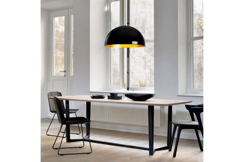 Ljuskrona Rantesh Svart - 60 x 60 cm - Belysning & el - Inomhusbelysning & lampor - Taklampa & takbelysning - Pendellampor & hänglampor