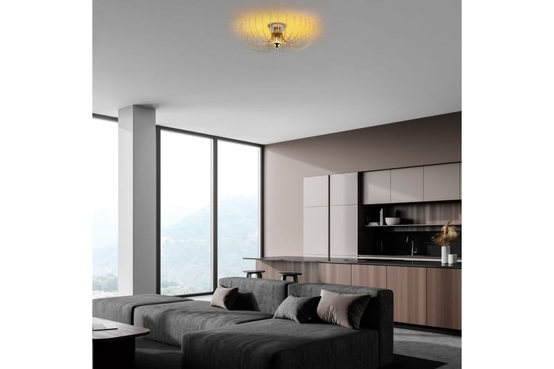 Ljuskrona Sadorte Rany - 56 x 56 x 16 cm - Belysning & el - Inomhusbelysning & lampor - Taklampa & takbelysning - Plafond