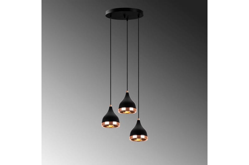 Ljuskrona Soodne Svart / Koppar - Koppar/Svart - Belysning & el - Inomhusbelysning & lampor - Taklampa & takbelysning - Pendellampor & hänglampor