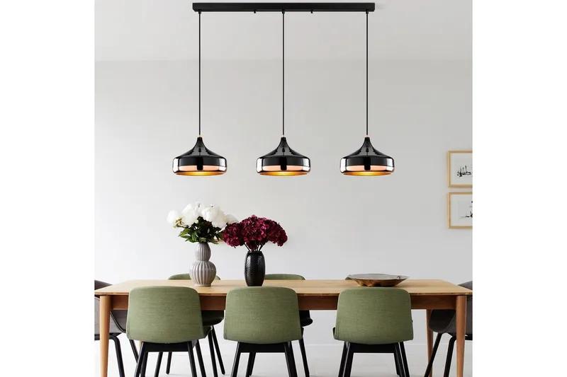 Ljuskrona Soodne Svart / Koppar - Svart - Belysning & el - Inomhusbelysning & lampor - Taklampa & takbelysning - Pendellampor & hänglampor