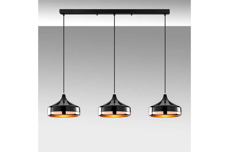 Ljuskrona Soodne Svart / Koppar - Svart - Belysning & el - Inomhusbelysning & lampor - Taklampa & takbelysning - Pendellampor & hänglampor