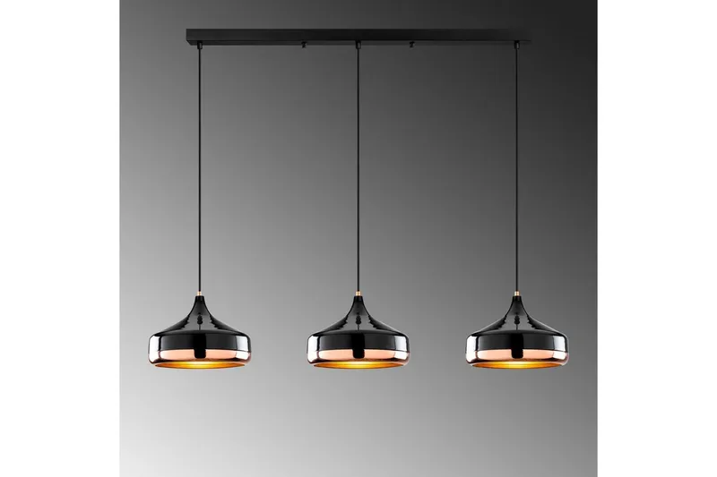 Ljuskrona Soodne Svart / Koppar - Svart - Belysning & el - Inomhusbelysning & lampor - Taklampa & takbelysning - Pendellampor & hänglampor
