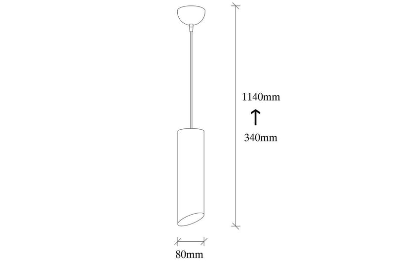 Ljuskrona Sugana Svart / Gul - Svart/Gul - Belysning & el - Inomhusbelysning & lampor - Taklampa & takbelysning - Pendellampor & hänglampor