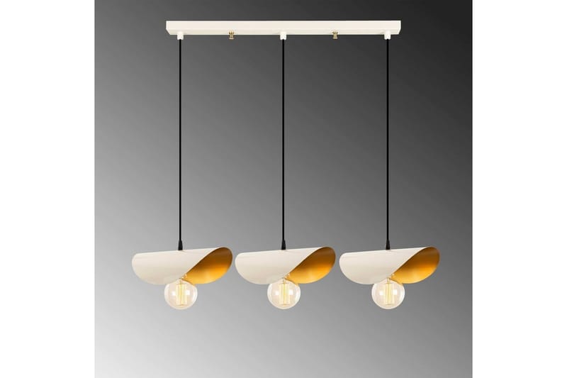 Ljuskrona Sugana Tre Vit / Rany - Guld/Vit - Belysning & el - Inomhusbelysning & lampor - Taklampa & takbelysning - Pendellampor & hänglampor