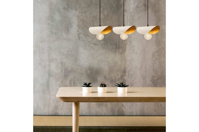 Ljuskrona Sugana Tre Vit / Rany - Guld/Vit - Belysning & el - Inomhusbelysning & lampor - Taklampa & takbelysning - Pendellampor & hänglampor