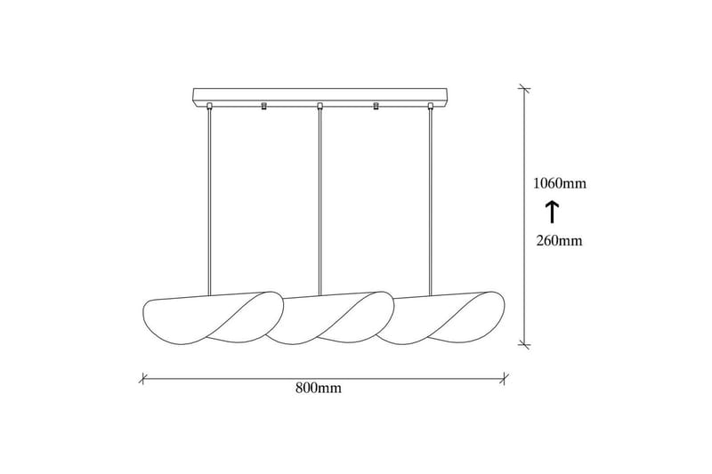 Ljuskrona Sugana Tre Vit / Rany - Guld/Vit - Belysning & el - Inomhusbelysning & lampor - Taklampa & takbelysning - Pendellampor & hänglampor
